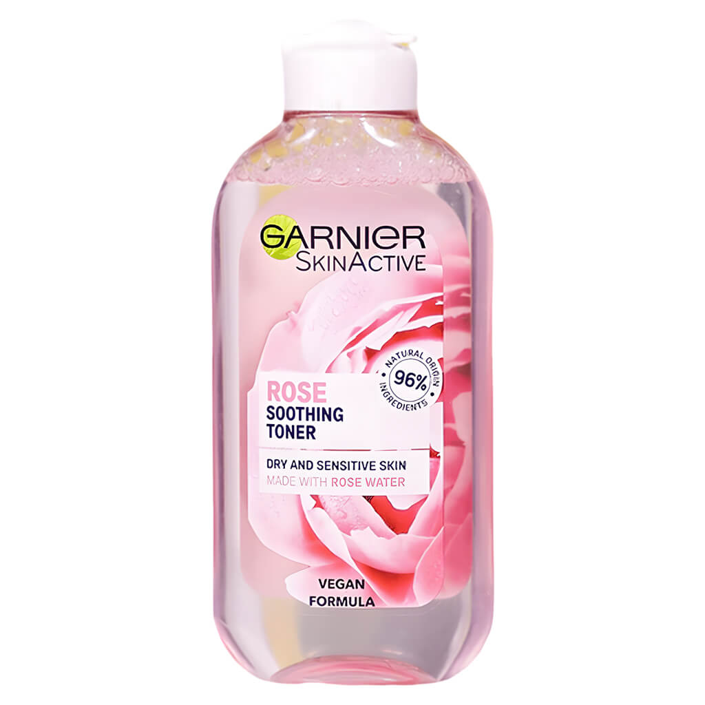 تونر گل رز گارنیر مناسب پوست خشک و حساس حجم 200 میلی لیتر