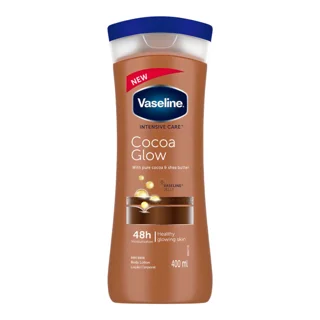 لوسیون بدن وازلین رایحه کاکائو مدل Cocoa Glow حجم 400 میلی لیتر