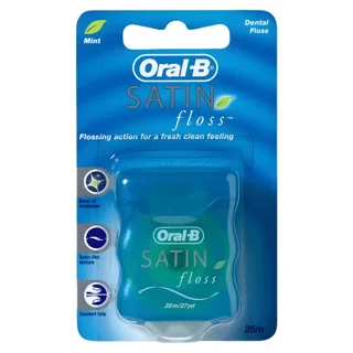 نخ دندان اورال بی مدل Satin Floss طول 25 متر