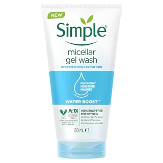 ژل شوینده پوست خشک میسلار سیمپل حجم 150 میلی لیتر