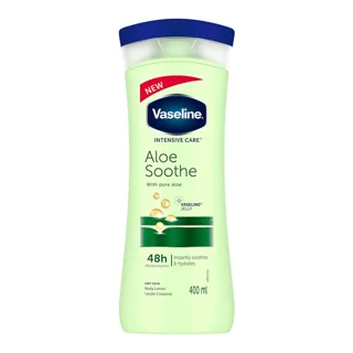 لوسیون بدن وازلین رایحه آلوئه ورا مدل Aloe Soothe حجم 400 میلی لیتر