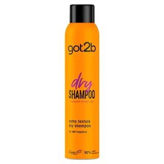 اسپری شامپو خشک نارنجی گات تو بی got2b مدل Extra Texture حجم 200 میلی لیتر